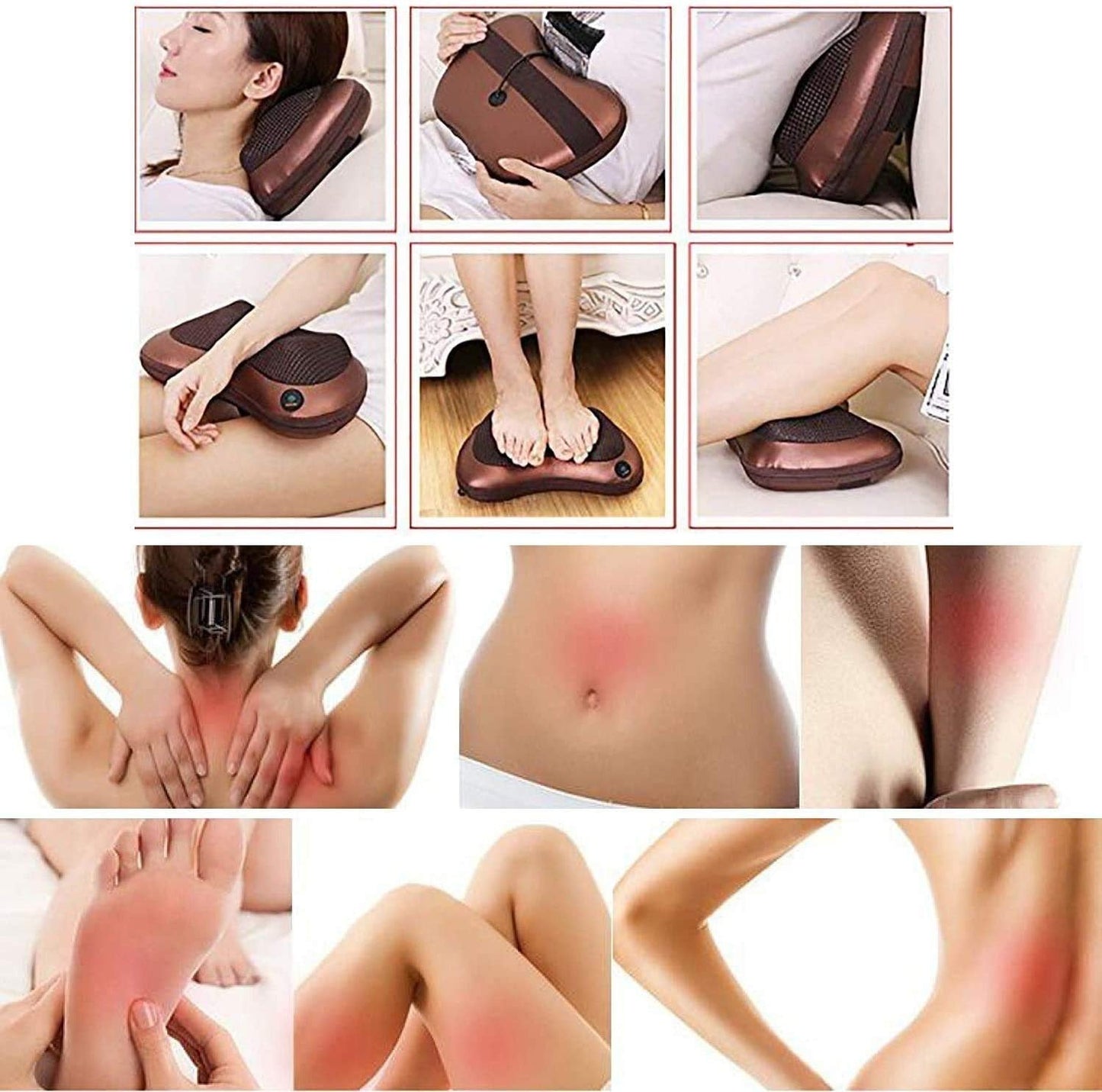 Car and Home Massage Pillow Electric Massager for Neck