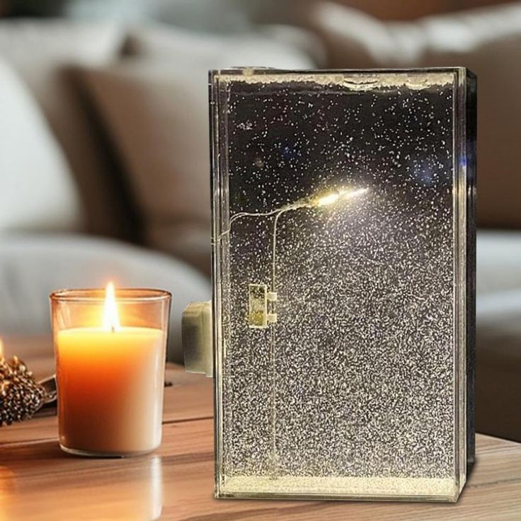 DIY Snowy Lamp