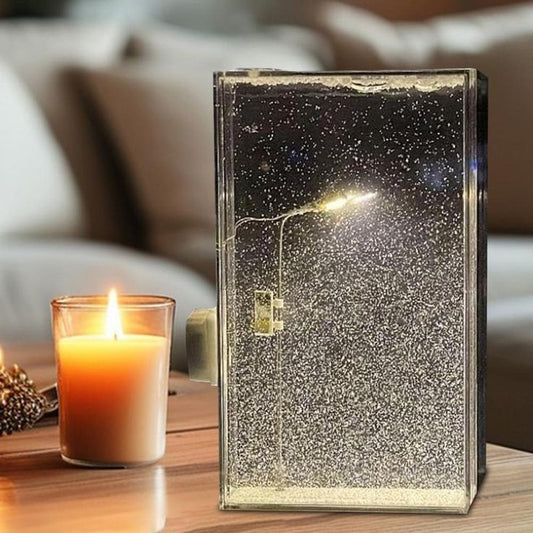 DIY Snowy Lamp