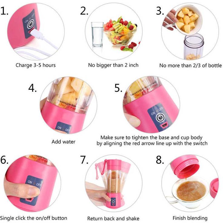 Rechargeable Portable Juicer Blender – (USB Charging)